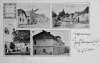 Ne­u­stu­pov na do­bo­vé po­hled­ni­ci, 1906, na­kla­da­tel Adolf Ro­sen­zweig (na čel­ní stra­ně je po­de­psán je­ho syn bás­ník Jo­sef Ro­sen­zweig-Mo­ir, šip­ka ozna­ču­je dům Ro­sen­zwei­gů čp. 63)