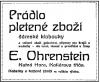 Reklama na živnost, 1923